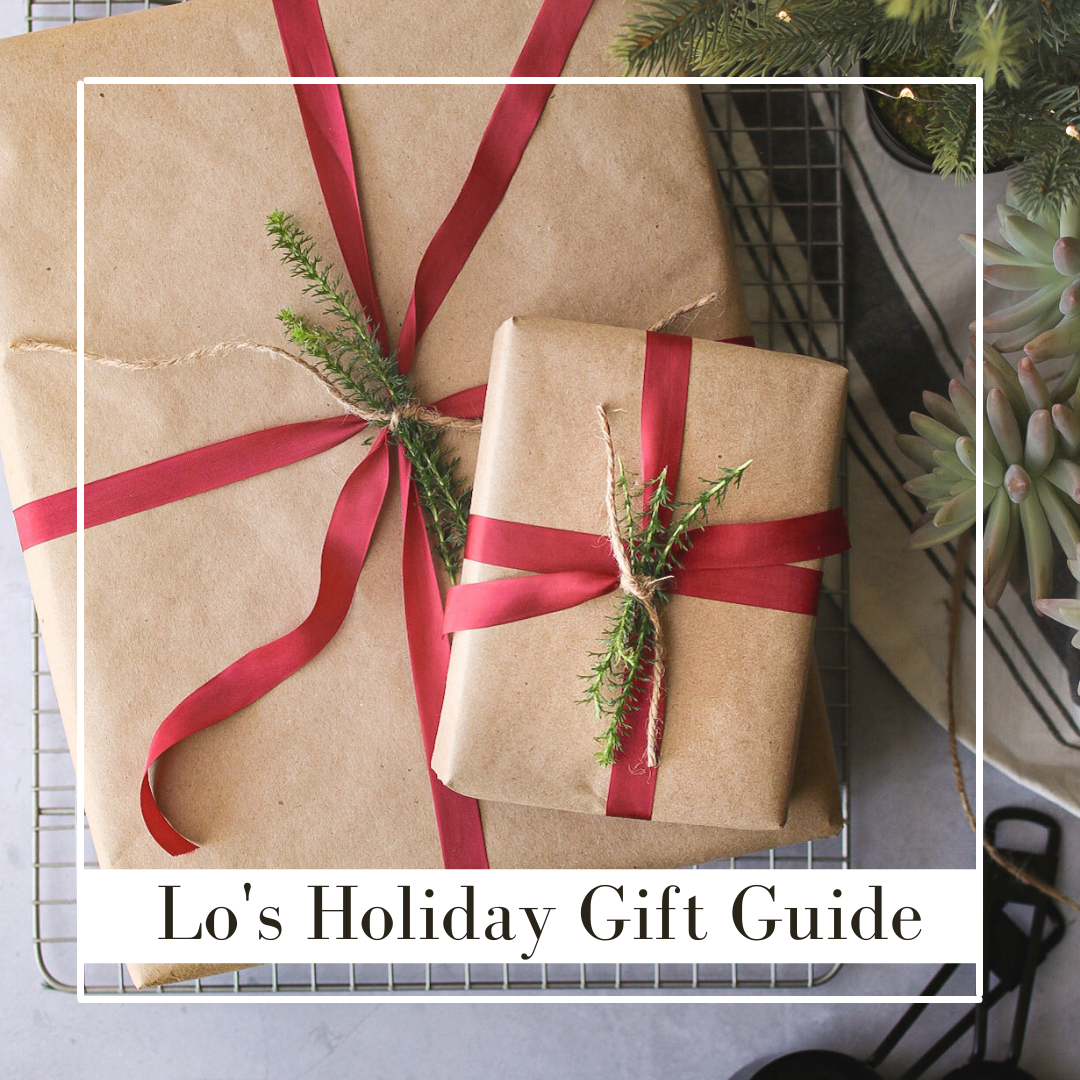 Lo's Holiday Gift guide with presents