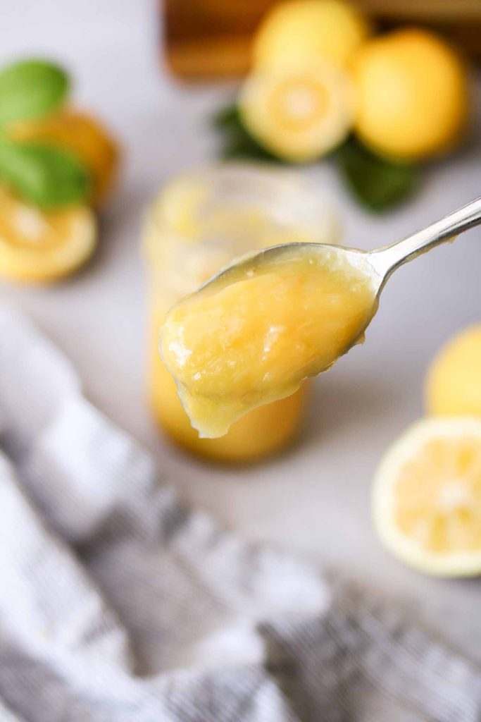 lemon curd close up